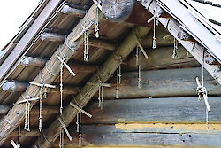 Keltendorf Gabreta - den Dachstuhl abbinden - stammte von den kelten